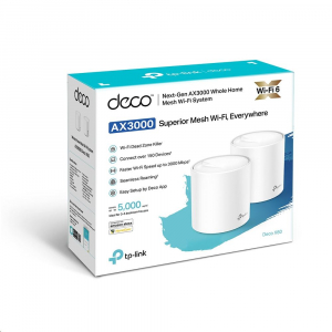 TP-Link Deco X60 AX3000 Mesh Wi-Fi 6 rendszer (2-pack)